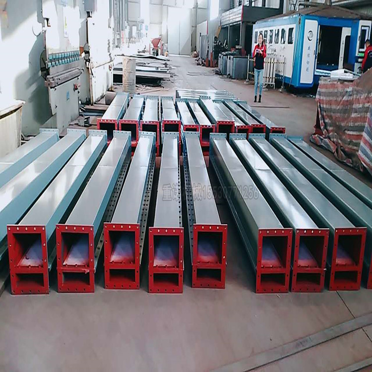 沧州重诺水泥输送空气斜槽 水泥厂家输送设备输送斜槽 加厚碳钢空气输送斜槽